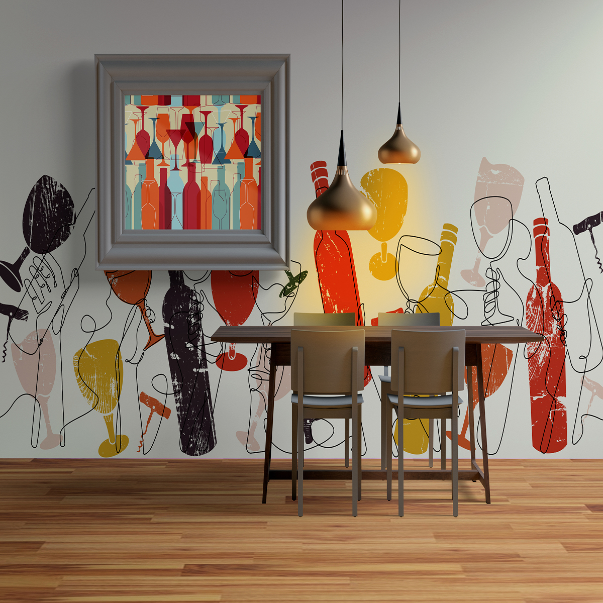 Wallpaper for Bar and Restaurant Magic Decor