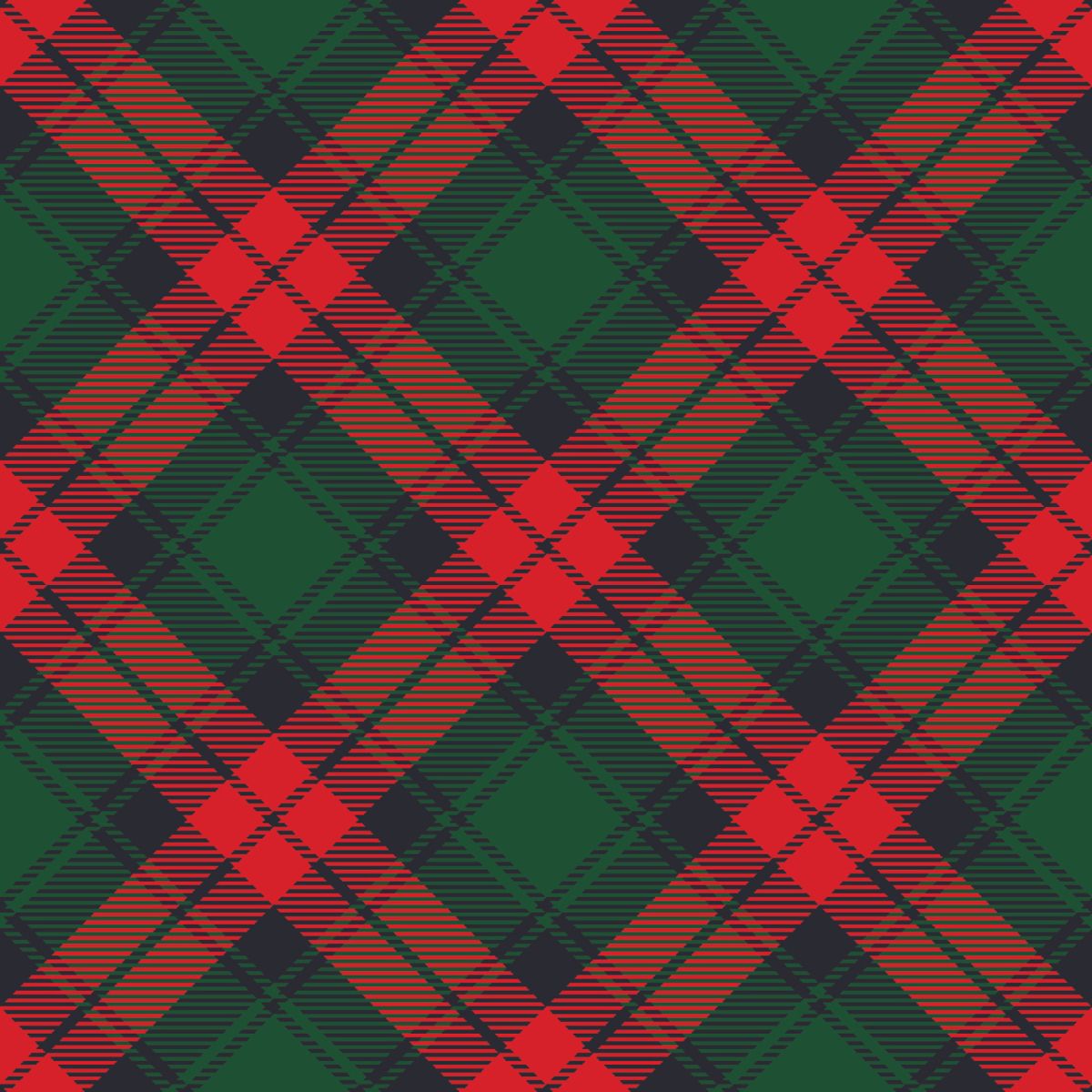 Dark Green and Black Tartan Plaid Decor Wallpaper - Magic Decor