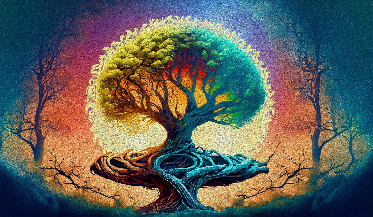 3d Digital Art of The Tree of Life Wallpaper for Wall - Magic Decor